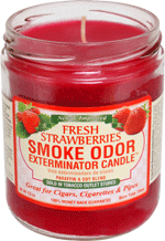 Smoke Exterminator Candle - Fresh Strawberries
